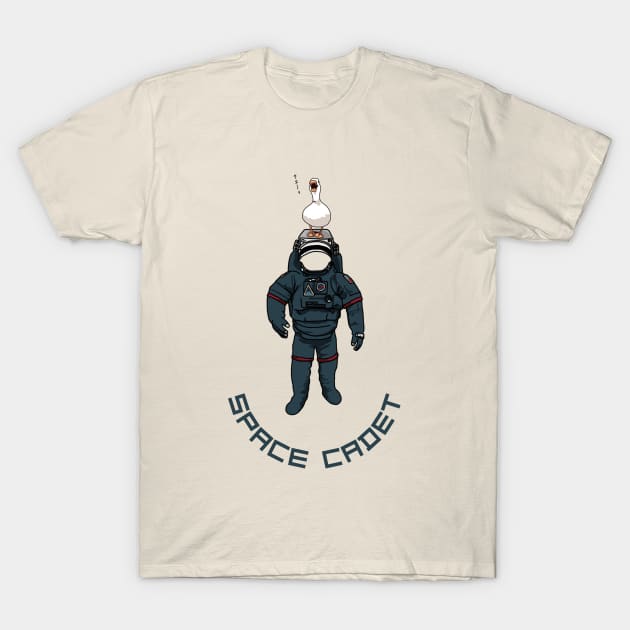 Space Cadet and his trusty pal duck T-Shirt by Radi-SH